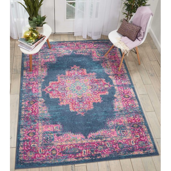 Nourison Passion PSN03 Area Rug, Blue, 5'3" x 7'3"