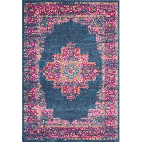 Nourison Passion PSN03 Area Rug, Blue, 6'7" x 9'6"