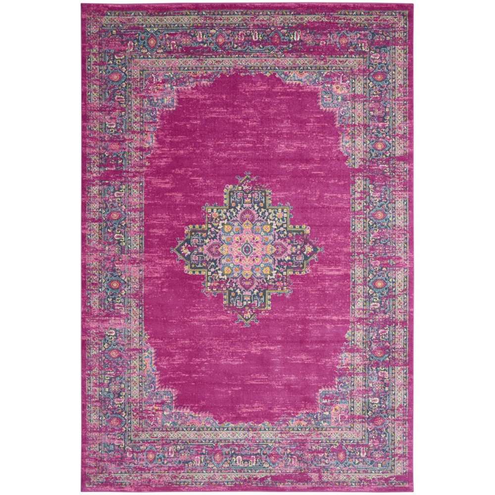 Nourison Passion PSN03 Area Rug, Fuchsia, 10' x 14'