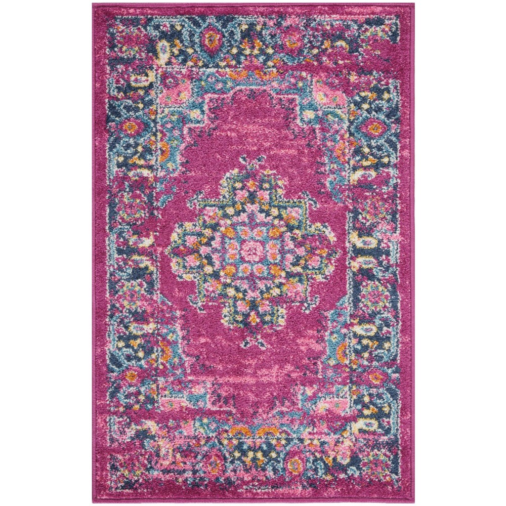 Nourison Passion PSN03 Area Rug, Fuchsia, 1'10" x 2'10"