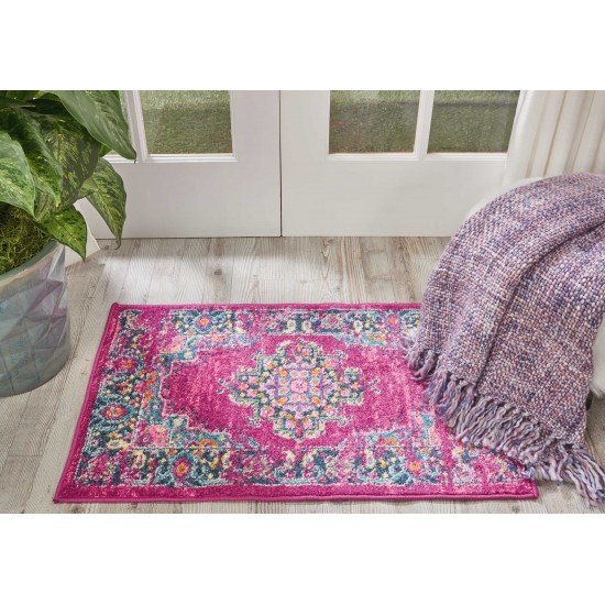 Nourison Passion PSN03 Area Rug, Fuchsia, 1'10" x 2'10"