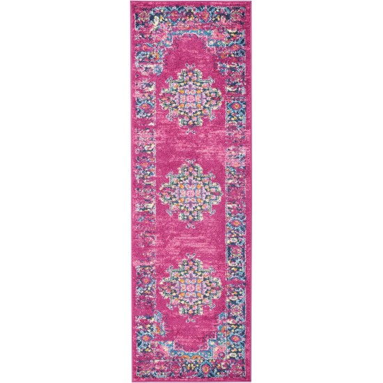 Nourison Passion PSN03 Runner Rug, Fuchsia, 1'10" x 6'