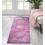 Nourison Passion PSN03 Runner Rug, Fuchsia, 1'10" x 6'