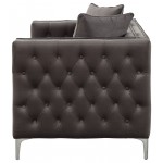 ACME Gillian II Loveseat w/2 Pillows, Dark Gray Velvet