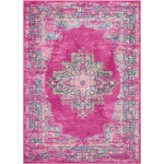 Nourison Passion PSN03 Area Rug, Fuchsia, 5'3" x 7'3"