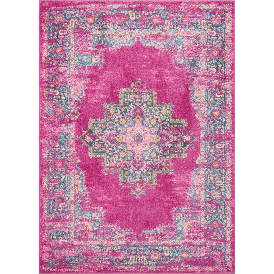 Nourison Passion PSN03 Area Rug, Fuchsia, 5'3" x 7'3"