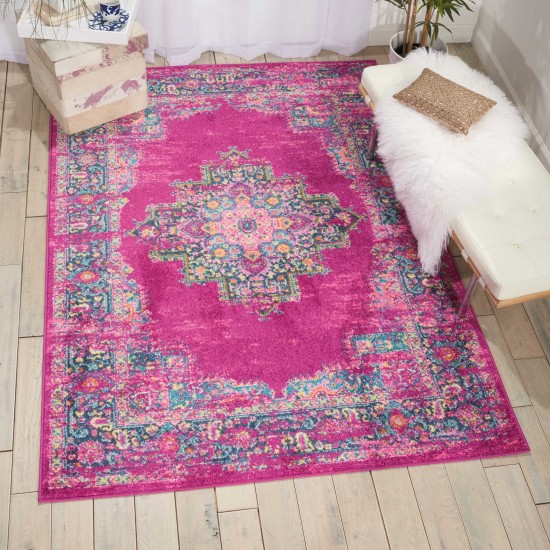 Nourison Passion PSN03 Area Rug, Fuchsia, 6'7" x 9'6"