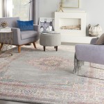 Nourison Passion PSN03 Runner Rug, Grey, 1'10" x 6'