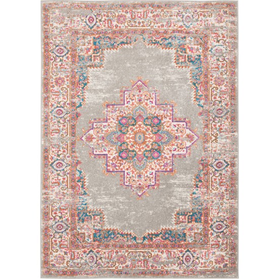 Nourison Passion PSN03 Area Rug, Grey, 5'3" x 7'3"