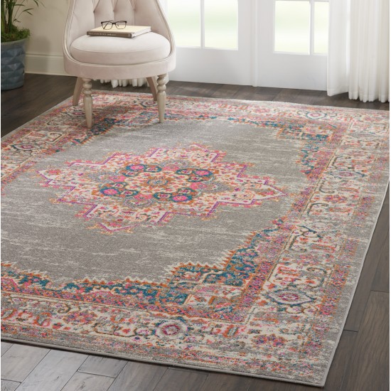 Nourison Passion PSN03 Area Rug, Grey, 6'7" x 9'6"