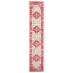 Nourison Passion PSN03 Runner Rug, Ivory/Fuchsia, 2'2" x 10'