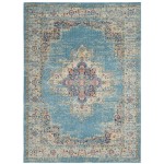 Nourison Passion PSN03 Area Rug, Light Blue, 3'9" x 5'9"