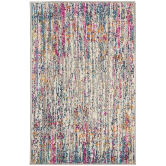 Nourison Passion PSN09 Area Rug, Ivory/Multicolor, 1'10" x 2'10"