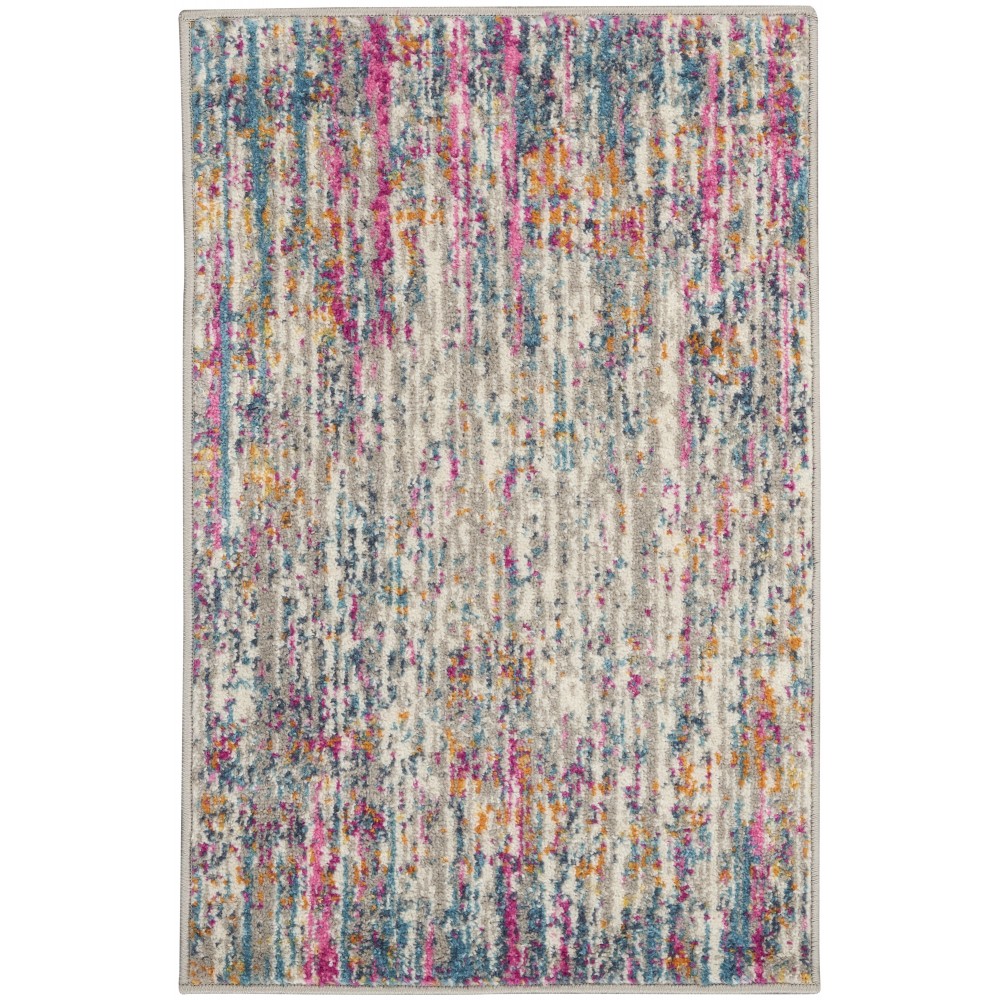 Nourison Passion PSN09 Area Rug, Ivory/Multicolor, 1'10" x 2'10"