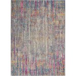 Nourison Passion PSN09 Area Rug, Ivory/Multicolor, 5'3" x 7'3"