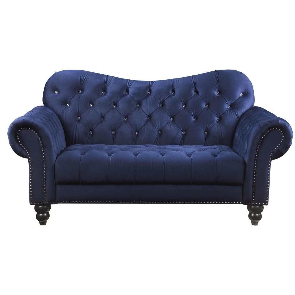 ACME Iberis Loveseat, Navy Velvet