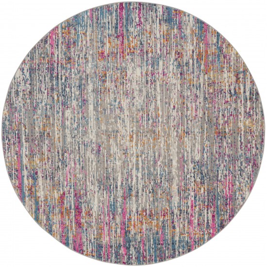 Nourison Passion PSN09 Area Rug, Ivory/Multicolor, 8' x Round