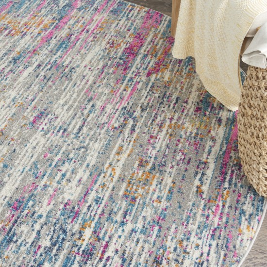 Nourison Passion PSN09 Area Rug, Ivory/Multicolor, 8' x Round
