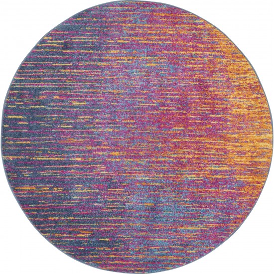 Nourison Passion PSN09 Area Rug, Multicolor, 4' x Round