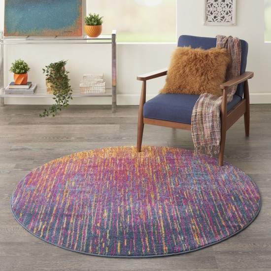 Nourison Passion PSN09 Area Rug, Multicolor, 4' x Round