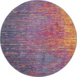 Nourison Passion PSN09 Area Rug, Multicolor, 5'3" x Round