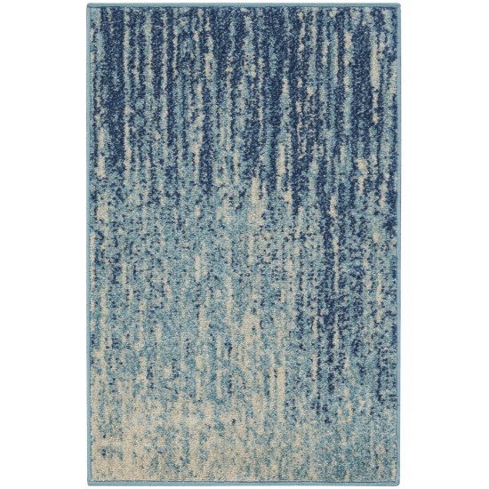 Nourison Passion PSN09 Area Rug, Navy/Light Blue, 1'10" x 2'10"