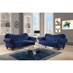 ACME Iberis Loveseat, Navy Velvet