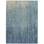 Nourison Passion PSN09 Area Rug, Navy/Light Blue, 3'9" x 5'9"