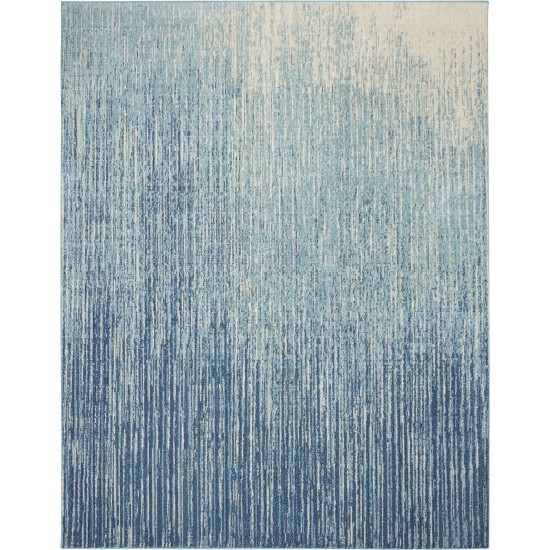 Nourison Passion PSN09 Area Rug, Navy/Light Blue, 6'7" x 9'6"