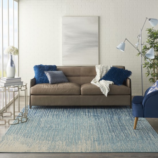 Nourison Passion PSN09 Area Rug, Navy/Light Blue, 6'7" x 9'6"