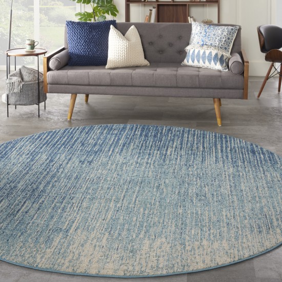 Nourison Passion PSN09 Area Rug, Navy/Light Blue, 8' x Round