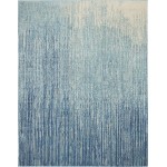 Nourison Passion PSN09 Area Rug, Navy/Light Blue, 9' x 12'