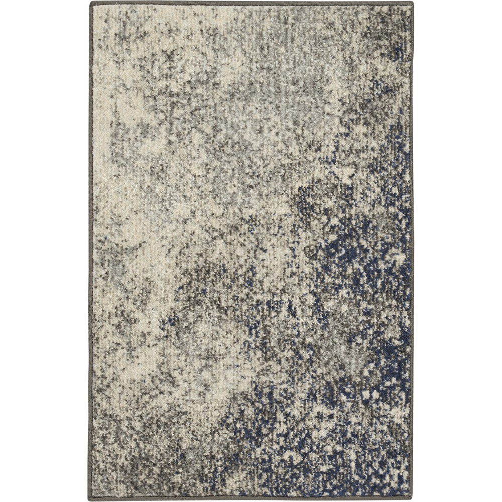 Nourison Passion PSN10 Area Rug, Charcoal/Ivory, 1'10" x 2'10"