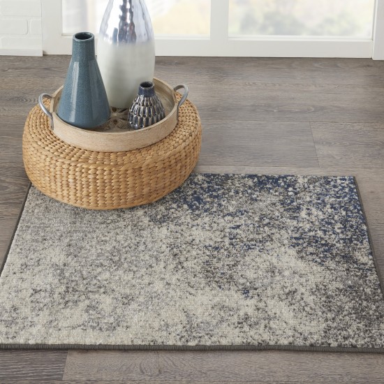 Nourison Passion PSN10 Area Rug, Charcoal/Ivory, 1'10" x 2'10"