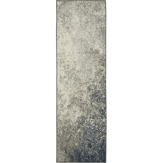 Nourison Passion PSN10 Runner Rug, Charcoal/Ivory, 1'10" x 6'