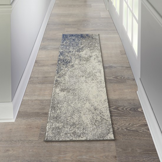 Nourison Passion PSN10 Runner Rug, Charcoal/Ivory, 1'10" x 6'