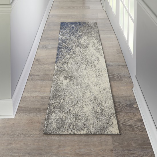 Nourison Passion PSN10 Runner Rug, Charcoal/Ivory, 2'2" x 10'