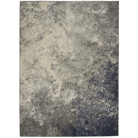 Nourison Passion PSN10 Area Rug, Charcoal/Ivory, 3'9" x 5'9"