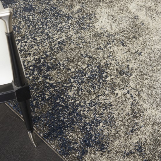 Nourison Passion PSN10 Area Rug, Charcoal/Ivory, 3'9" x 5'9"