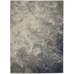 Nourison Passion PSN10 Area Rug, Charcoal/Ivory, 5'3" x 7'3"