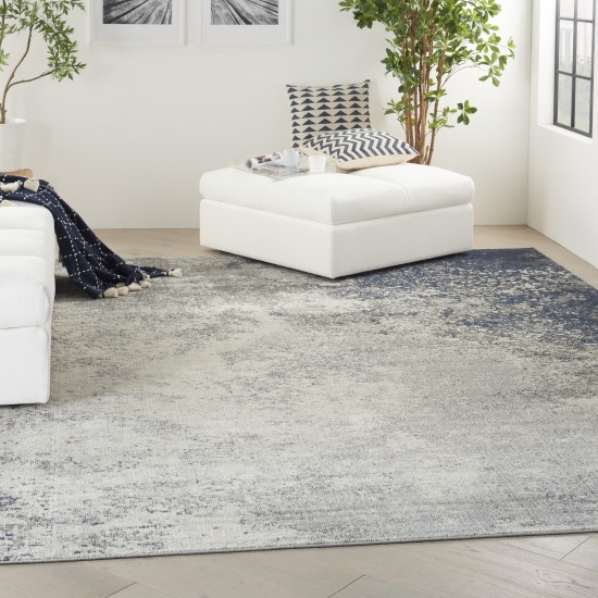 Nourison Passion PSN10 Area Rug, Charcoal/Ivory, 9' x 12'