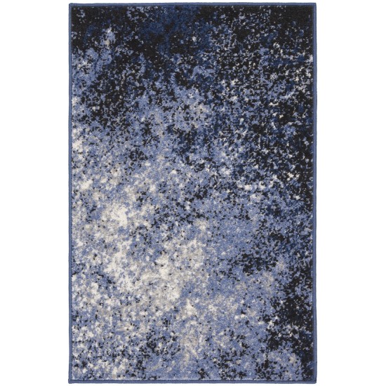 Nourison Passion PSN10 Area Rug, Light Blue/Black, 1'10" x 2'10"