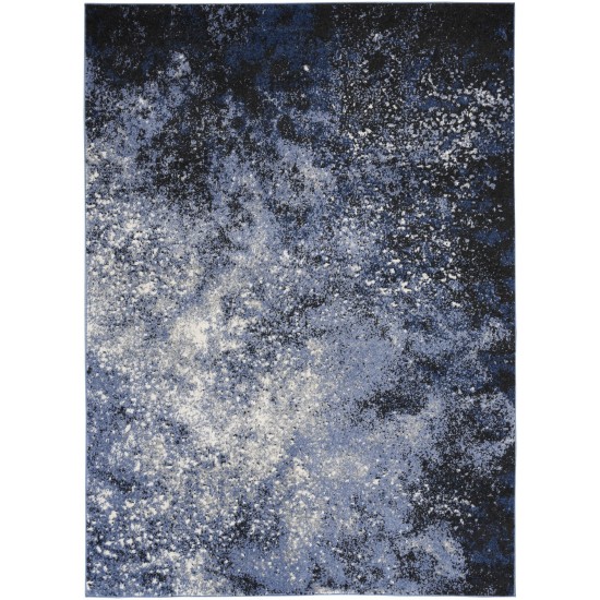 Nourison Passion PSN10 Area Rug, Light Blue/Black, 5'3" x 7'3"