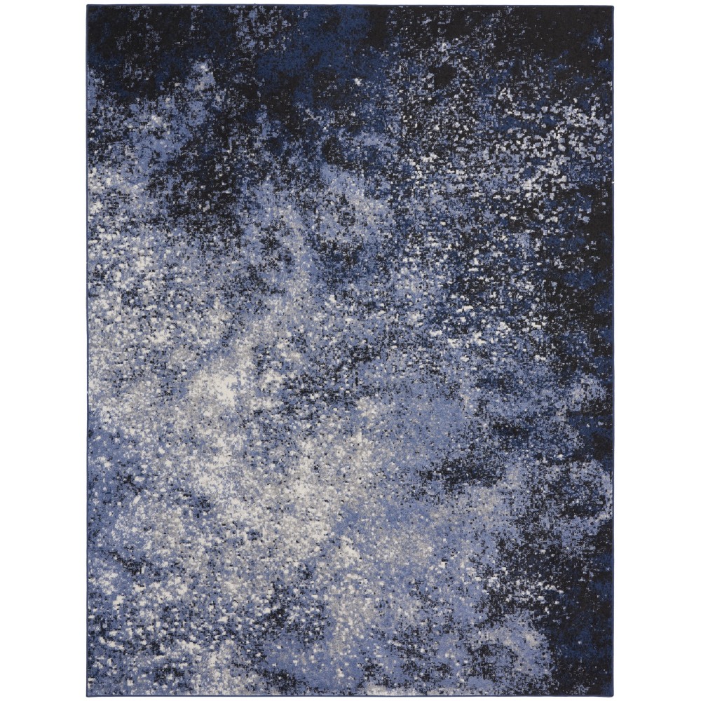 Nourison Passion PSN10 Area Rug, Light Blue/Black, 8' x 10'