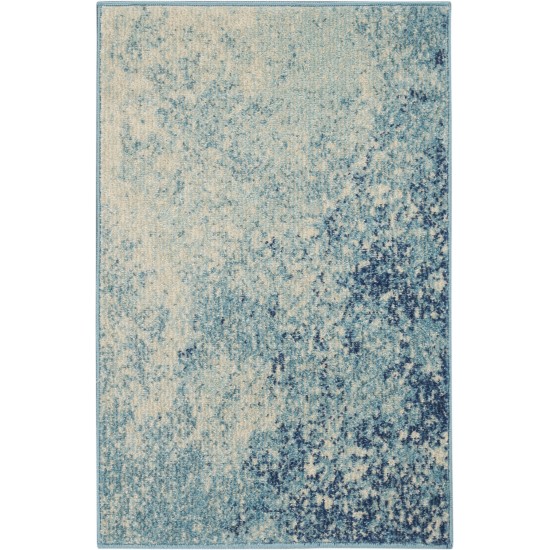 Nourison Passion PSN10 Area Rug, Navy/Light Blue, 1'10" x 2'10"