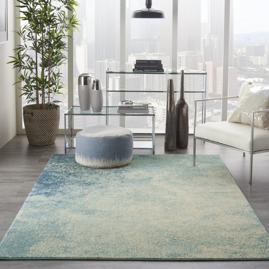 Nourison Passion PSN10 Area Rug, Navy/Light Blue, 5'3" x 7'3"