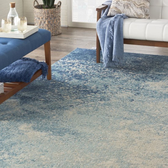 Nourison Passion PSN10 Area Rug, Navy/Light Blue, 6'7" x 9'6"