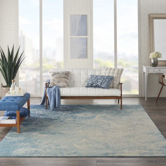 Nourison Passion PSN10 Area Rug, Navy/Light Blue, 8' x 10'