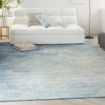 Nourison Passion PSN10 Area Rug, Navy/Light Blue, 9' x 12'