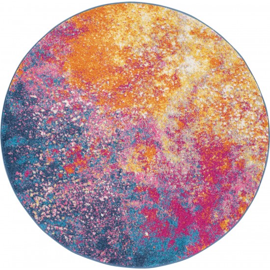 Nourison Passion PSN10 Area Rug, Sunburst, 4' x Round